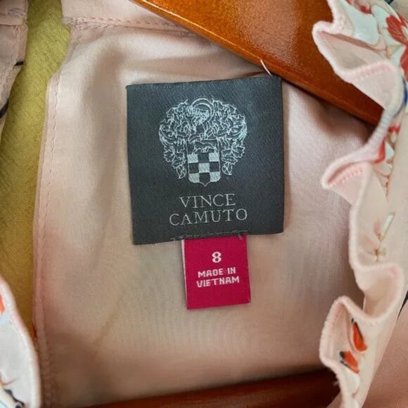 Vince Camuto Sz 8, Pink Floral Halter Mini Dress, Used Great Condition - Picture 6 of 10